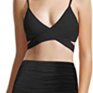 zeraca Women's Sexy Cutout Bottoms Wrap Bikini